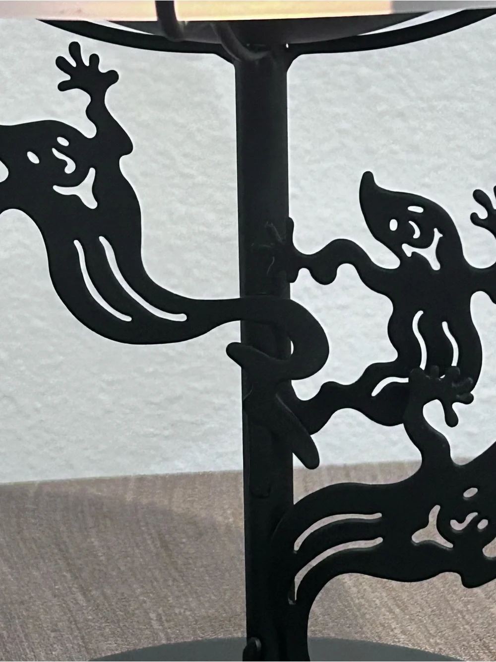 PartyLite Shadow Dancers Ghosts Candle Holder Tealight Lamp Halloween Fall Decor